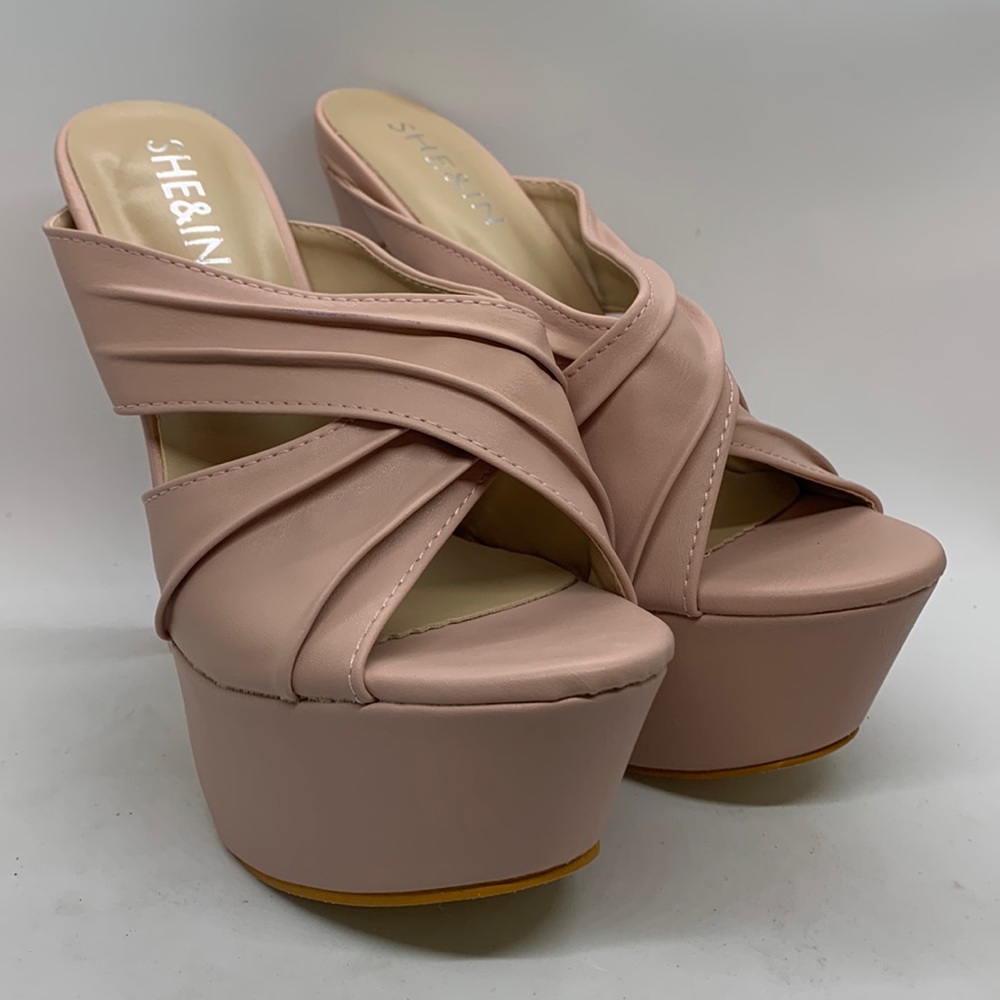 High heel platform sandals